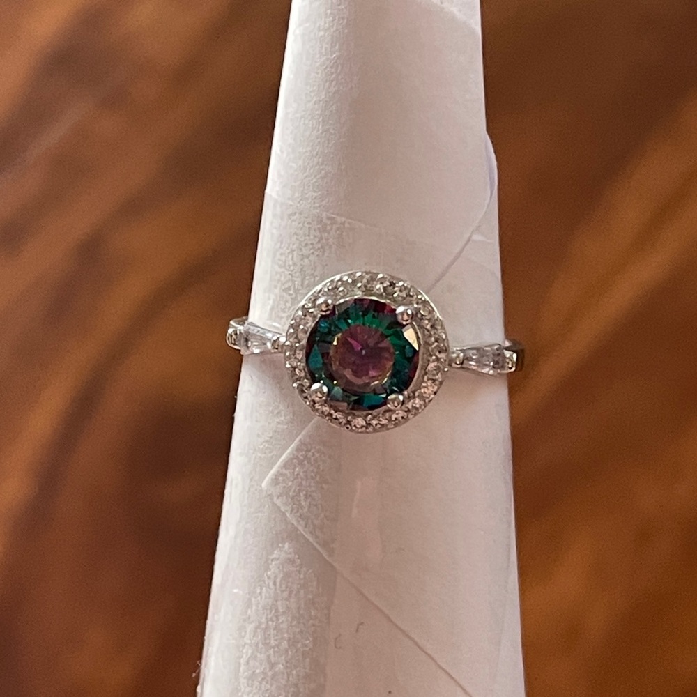 Sterling Silver Mystic Topaz Ring